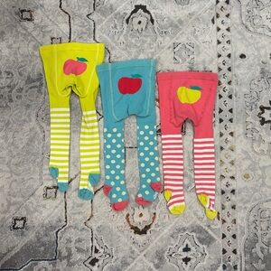3 pairs of Baby Boden tights 6-12 months